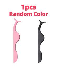 4pcs Stainless Steel Colorful Tweezers Set, High Precision Portable Eyebrow Removal Tool Set, Eyebrow Removal Beauty Makeup Tool, Purple, Pink And Black Optional (1pc/4pcs). Affordable Price, Suitable As Christmas Gift And More. Tweezers, Lash Artist Supplies, Eyelashes, Eyelash Tweezers - Multicolor - View 9