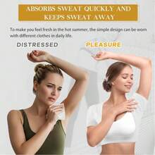 1pc Breathable Underarm Sweat-Absorbing Vest, Washable Anti-Sweat Pad For Women And Girls - Color - View 6