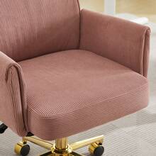 Home Office Chairs - Pink + Corduroy - 查看 3