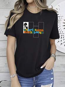 Women T-Shirts - 黑色 - 查看 1