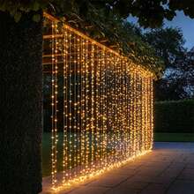 1pc 6m/3 Meters USB Plug-In Curtain String Lights, Fairy LED Lights For Wedding, Holiday, Party, Birthday Wall Decoration - USB Curtain Light - View 4
