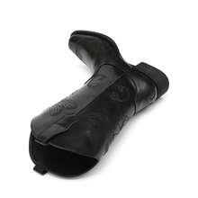 Women Mid-Calf Boots - Glossy Black - View 5
