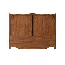 100CM Retro 4 Door Wall-Mounted Cabinet, Featuring Two Layers Of Storage Space And An Open Hook Rack Space,Suitable For Bathrooms, Kitchens, Dining Rooms, Brown - 棕色 - 查看 14