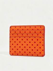 Y2K Polka Dot Mini Coin Purse, Fashion PU Small Wallet Kawaii Style Card Holder ID Document Storage Bag Detachable MultiLayer Polka Dot Card Organizer - Multicolor - View 6