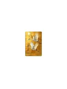 Golden Crane Metal Tin Sign, Vintage Wall Hanging Plaque With Rope, Suitable For Home, Garden, Yard Wall Decor - Red-crowned Crane - View 8