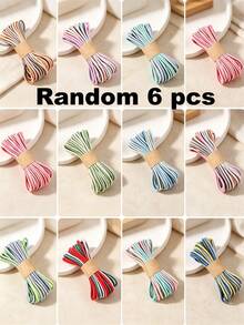1/3/6/12pcs Approx. 10m 3mm Core Cotton Multi-Color Braided Rope Decorative Accessories, Handmade DIY Cotton Rope Crafts, Keychain Accessories - Braided Rope - View 17