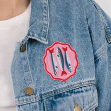 RHUAGYP 1pc Sardine Platter Embroidered Patch, Fun Three Fish Food Badge, Suitable For Seafood Lovers, For Jackets, Backpacks, Hats And Tote Bags Decoration - Multicolor - View 6