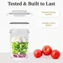 8 Airtight Storage Jars With Lids, Dishwasher, And Include Labels. Perfect For Organizing And Storing Grains In Your Kitchen Pantry. - View 6