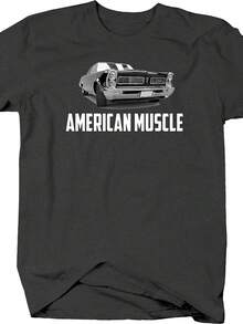 American Big Block Classic Car Tshirt For Men Dark Gray - 款式 - 查看 1