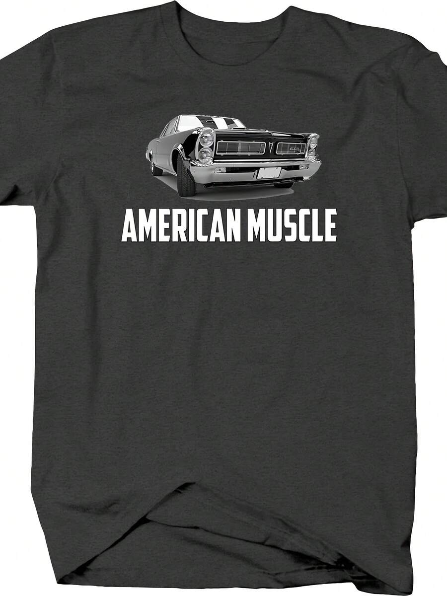 American Big Block Classic Car Tshirt For Men Dark Gray - 款式 - 查看 1