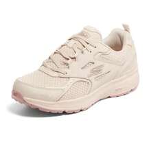 Skechers 女士GO RUN 透氣網布緩震耐磨防滑跑步鞋 - 卡其色 - 查看 4