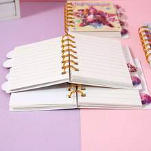 Hasbro 1pc K-POP Witch Hunter Coil Notebook 100K Divided Section Notebook Student A7 Laser Portable Pocket Notebook, Suitable For Travel Planning, Daily Schedule, Office And Study Essentials, Perfect For Writing, Note-Taking And Creative Expression - Multicolor - View 5