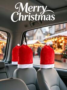 1pc Christmas Car Seat Cover, Soft And Bouncy Fabric, Holiday Christmas Pattern Design, Holiday Style, Multiple Colors Available, Suitable For Adults, Used For Car Interior, Home Party, Winter Christmas Atmosphere Decoration, Car Seat Protection Accessory - Multicolor - View 2