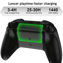 Xb Ox One/S/X/Elite Controller Battery Pack, 600mAh USB Rechargeable, 2-3 Hours Charging For 20-25 Hours Playtime, LED Indicator, ABS Black, Suitable For Gamers, Students And Frequent Travelers - View 5