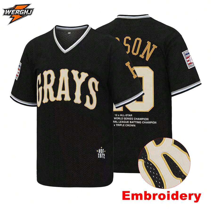 20# Hometown Grizzly National League Embroidered Baseball Jacket, Urban Streetwear Fashion Baseball Uniform, Fan Commemorative Gift