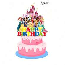 Hot-Selling Recommendation Dessert Decoration 31pcs Princess Size Cake Toppers Cake Decorations Princess Bunting Birthday Cake Dessert Birthday Party Cake Decoration Cartoon Plug-In Set - View 7