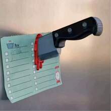 Kreativer magnetischer Kühlschrankmagnet 3D stereoskopische Dekoration einzigartiges Geschenk lustiger Kühlschrankmagnet Messer Axt magischer magnetischer Kühlschrankmagnet - Verschiedenfarbig - Übersicht 1