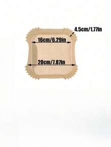 1/25/50/100/200pcs Air Fryer Paper Liners, Heat-Resistant Square Silicone Oil Baking Paper, Non-Stick Oven Liners, Disposable For Home Use - View 7