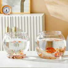 Sturdy Nicely Betta Fish Bowl Small Aquariums For Small Ornamental Fish And Reptiles High Transparency Plastic Good View - Multicolor - View 11
