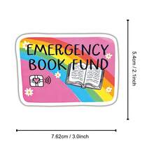 3Inch Emergency Book Fund Credit Card Debit Card Sticker Bookish Romantasy Love Reader Smut Humor Gift For Kindle Planner E‑Reader Laptop Decal For Students Teachers Office Workers Creatives - A - View 8