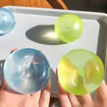 1pc Glossy Light Blue Squeeze Box Blind Box, Slow Rebound Pocket Size Anxiety Relief Fingertip Toy, Bag Charm, Indoor Decor, Daily Leisure Play Accessory - Multicolor - View 5