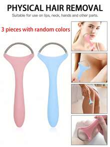 Set Pencabutan Bulu Wajah Tanpa Rasa Sakit 3/1 buah, Epilator Roller Pegas Portabel, Cocok untuk Menghilangkan Bulu Berlebih di Bibir Atas, Dagu, Leher, Lengan dan Kaki, Dirancang untuk Kecantikan/Riasan - Beraneka warna - View 13