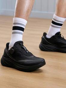 XTEP Men's New Comfortable Versatile Retro Lightweight Breathable Minimalist Casual Shoes - Black - View 1
