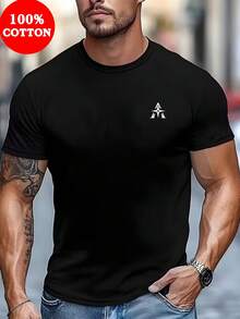 Men T-Shirts - 黑色 - 查看 1