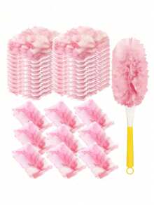 20pcs/Set 360° Rotating Electrostatic Duster Kit, Home Dusting Brush, Telescopic Feather Duster, Handheld Dusting And Cleaning Brush, Multi-Purpose Laundry Duster, Electrostatic Duster Head Replacement - Easy Dusting For Electronics, Furniture, Blinds And Ceiling Fans - Cleaning Supplies, Cleaning Accessories Furniture, Car, Keyboard, Cleaning Supplies, Cleaning Tools, Christmas Supplies - A - View 1