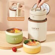 304 Stainless Steel Lunch Box, Bento Box Adult, Insulated Lunch Containers For Adults, Tiffin Lunch Box, Japanese Bento Box, Stainless Steel Food Containers, Lunch Box Keep Food Warm, Leak Proof, Microwave, Metal Lunch Box, School - Multicolor - View 11