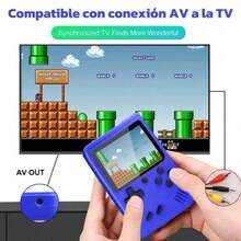 Consola de Juegos Portátil Con Control Extra y Juegos Clásicos, Mini Consola Retro con Control Portátil 400 Juegos Clásicos, Compatible para Conectar a Televisión, Control Secundario Incluido para Jugar en Pareja, Recargable USB Ideal para Regalo Video juego con Control - Ver 9