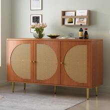 Sideboard Brown 129.8 X 40 X 76 Cm - Walnut - 查看 10