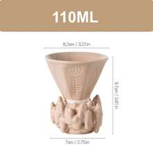 110ml Ceramic Espresso Cup With Saucer - Unique Coffee And Tea Cup - Perfect Gift For Coffee Lovers - Multicolor - View 13