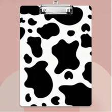 1 buah, Binder Akrilik A4 - Motif Sapi Hitam Putih, Dengan Papan Tulis Klip, Penyimpanan Dokumen Multifungsi, Cocok Untuk Kantor, Sekolah, Rapat, dan Skenario Lainnya, Tidak Membutuhkan Daya Listrik - MultiWarna - View 2