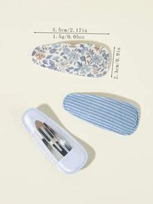 10pcs Korean Style Basic Solid Color Striped Bow Hair Clips, Daily ...