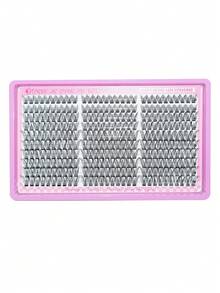 MENGJIESHANGPIN 300pcs Natural Style False Eyelashes Set 10-18mm Single Cluster Dense Realistic Curling With Glue Tweezers Remover Liquid Tool Kit - Black - View 7