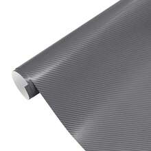 50CM Width 4D Carbon Fiber Gray Car Vinyl Wrap Film Auto Body Motorcycle Car Interior Exterior Sticker Self Adhesive DIY Film - Carbon Fiber Texture Film - View 13