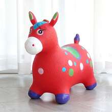 Juguete de Montar Pony Ciervo Saltador (producto tal como se muestra en la imagen) - Caballo rojo estándar + bomba de aire - Ver 2