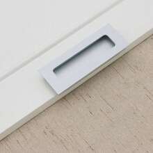 Finger Flush Pulls For Closet Pocket - Sliding Barn Door Handle Set - Pull Recessed Handle Rectangular Plate - Farmhouse Rustic Style - Multicolor - View 10