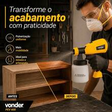 Pistola Elétrica Pintura Vonder PEV 400 HVLP 800ml 220V - Entrada do Brasil (220V) - Visão 4