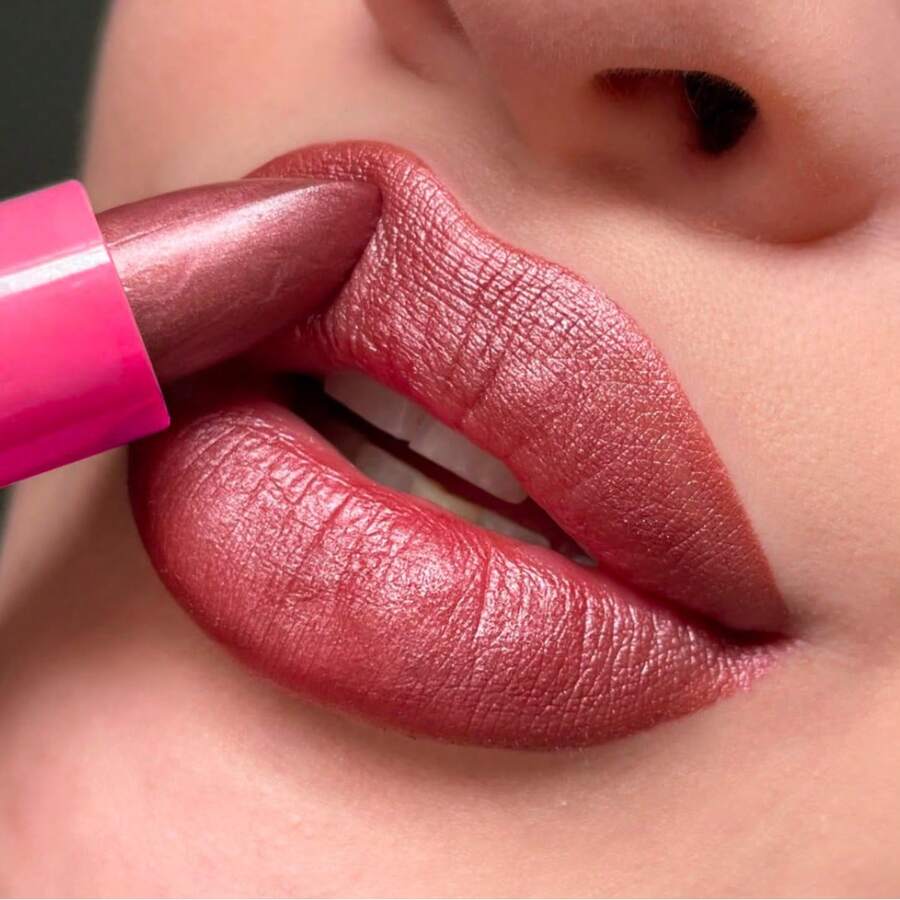 Mahav Long-Wear 24h High Pigmentation Lipstick - Professional Finish And Long-Lasting Wear - 復古光澤 - 查看 1