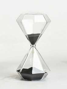 1pc 5-Minute , Elegant Timer Decor, Suitable For Home, Bedroom, Office Desk, Study And Holiday Gifts - Black - View 8