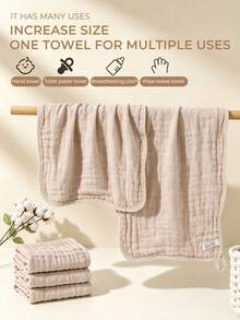 CN. 24 Pcs/12Pcs Muslin Burp Cloths For Baby - Ultra-Soft 100% Cotton Baby Washcloths - Large 20'' By 10'' Super Absorbent Milk Spit Up Rags - Multicolor - View 13