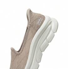 Skechers Women's SLIP-INS Hands-Free Slip-On Walking Shoes Breathable Thick Sole Cushioned Casual Sneakers - Taupe - View 8