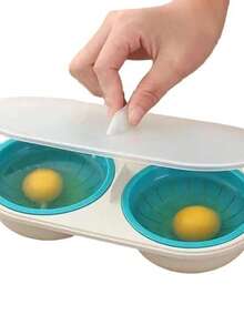 Unctional Egg Cooker For Home Use, Including Poaching Molds, Kitchen Microwave Steamer Bowls, And Heat-Resistant Utensils - Multicolor - View 4