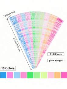 210-Piece Star Origami Set-Customize And Color The Paper Yourself. 10-Color Origami Stars-DIY Craft Project. Includes Instructions, Pre-Made Stars, And Origami In Various Themes; Origami Paper In 10 Colors, Colorful Stars, DIY Origami,Handmade Crafts - Multicolor - View 4