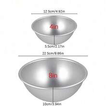 1/2 Half Sphere Cake Mold (4/8 Inch), Semi-Circular Baking Pan, Aluminum Non-Stick, Heat-Resistant And Easy Release, For Oven Baking Basketball Cake, Soccer Cake And 3D Spherical Cake, Essential Kitchen Tool For Christmas - Hemispherical Mold - View 4