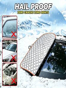 Car Windshield Snow Cover, Thickened Windshield Frost Ice Sun Shade Protector, Hail Proof All‑Season Car Front Window Cover For Most Sedan SUV, Anti‑Snow Anti‑Frost Anti‑UV Bird Droppings Windshield Shield - Multicolor - View 8