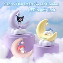 MINISO X Sanrio Licensed Cinnamoroll Kuromi LED Starry Night Light, USB-C Rechargeable, 3 Lighting Modes, Portable Dimmable Bedside LED Lamp, Cute Gift For Boys And Girls, Room Decor - -pink - View 7