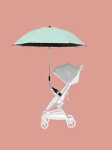 360° Rotatable UPF 50+ Sunshade Bendable Arm Clip-On Handle Stroller Umbrella Essentials For Summer Sun Protection Suitable For Bicycle Wheelchair And More Beach Umbrella Suitable For Camping Fishing Outdoor Chairs - Multicolor - View 11